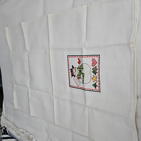 Charles Craft Cheers Snowman Christmas Kitchen Tea Towel - Picture 1 of 3